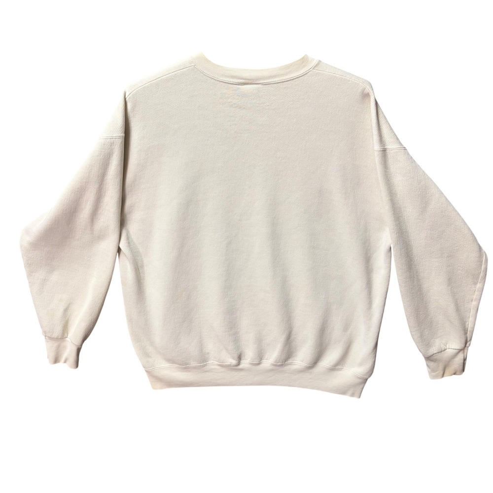 JanSport Indiana University 1990s Cream Embroidered Sweatshirt Vintage Rare IU - Picture 2 of 11